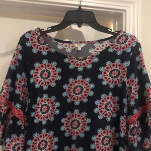 Beautiful, blue and pink dress